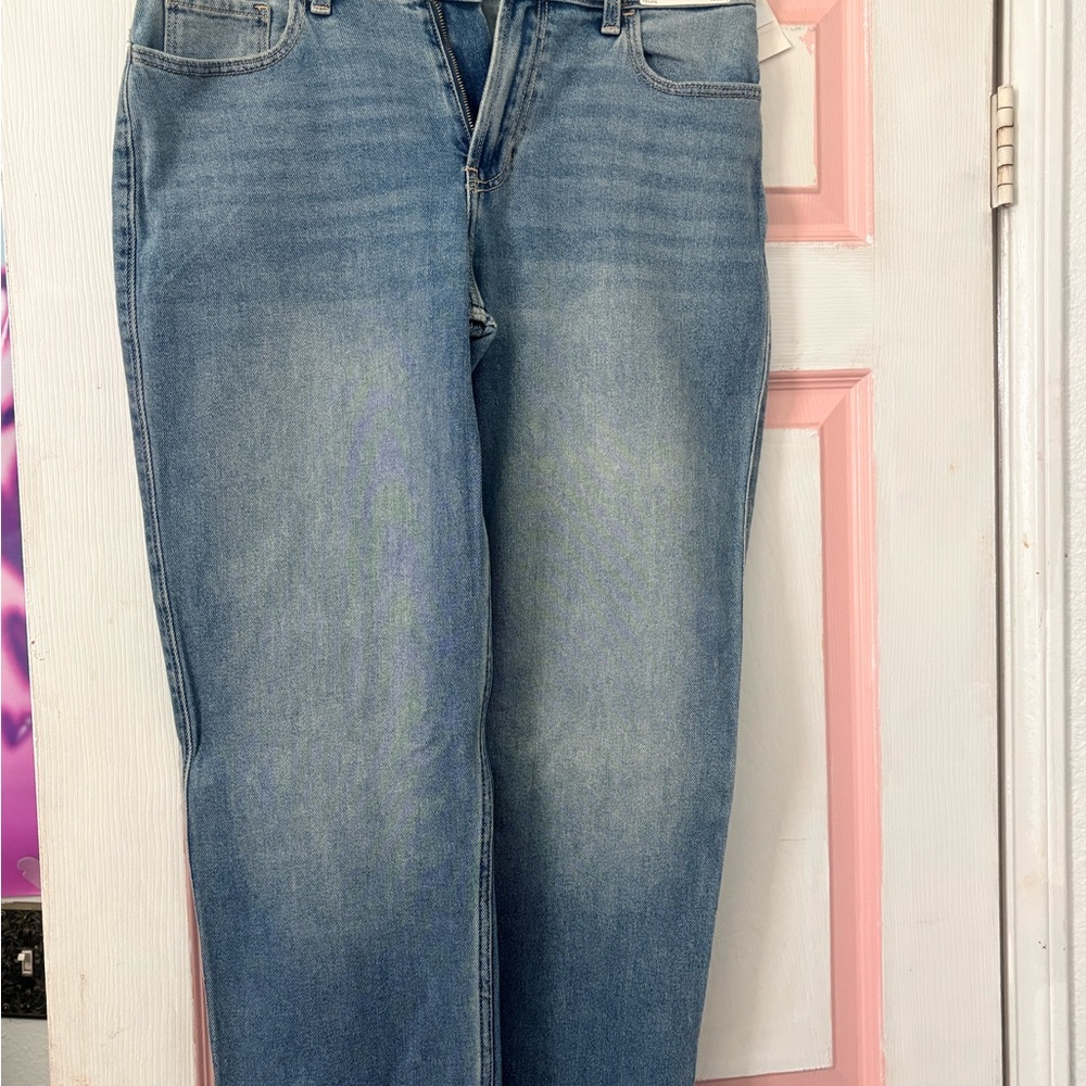 Hollister Women's Straight Leg Jeans - Blue